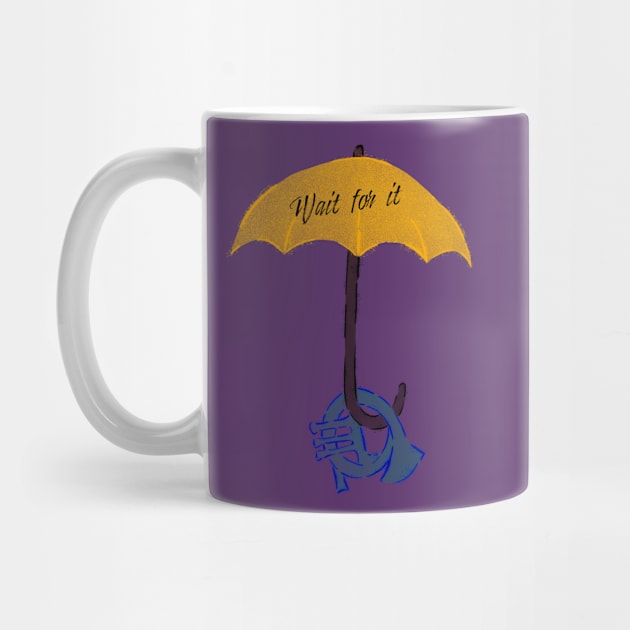 Yellow umbrella and blue horn black - Wait for it - purple by Uwaki